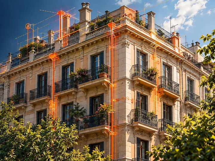 Edificio residencial y plan de actuación para una comunidad
