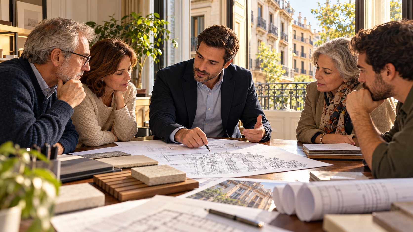 Edificio residencial y plan de actuación para una comunidad